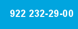 922 232-29-00